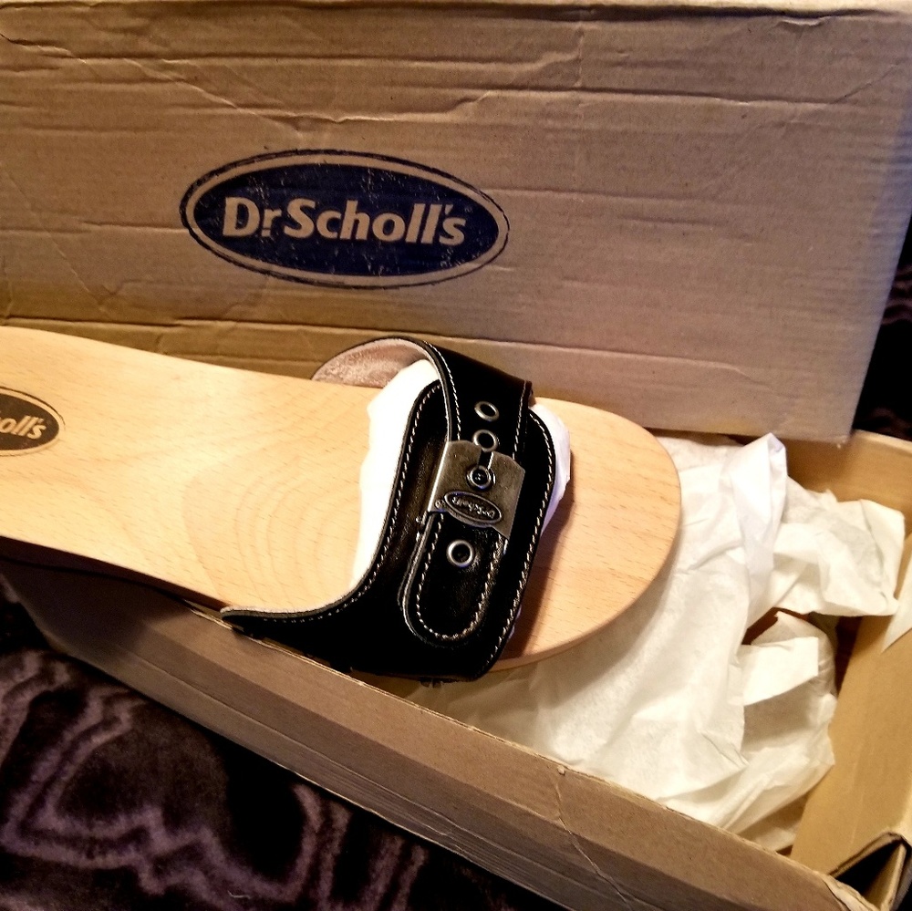 Dr. Scholl's original wooden clogs